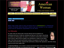 Tablet Screenshot of americanwomanfitness.org